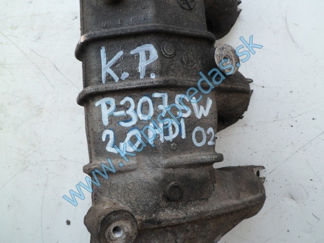 sacie potrubie na peugeot 307, 2,0hdi, 9635616310, 